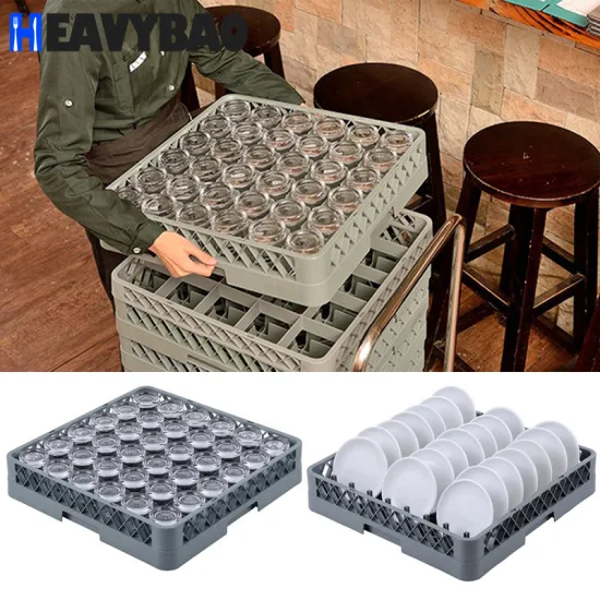 Égouttoir à verre pour lave-vaisselle en plastique Heavybao à 20 compartiments